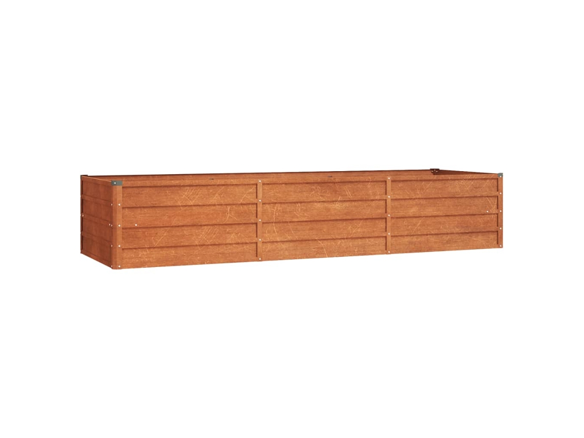 Arriate oxidado VIDAXL de acero corten (240x80x45 cm)