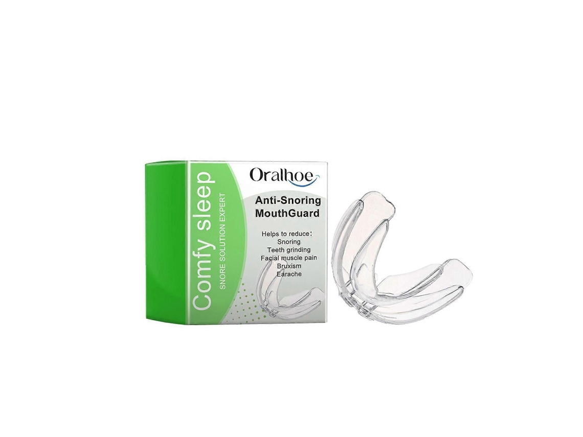 Protector bucal antirronquidos para mejorar el sueño nocturno, reduciendo los ronquidos, el rechinamiento de dientes y el bruxismo. Cómodo e ideal para dormir mejor.
