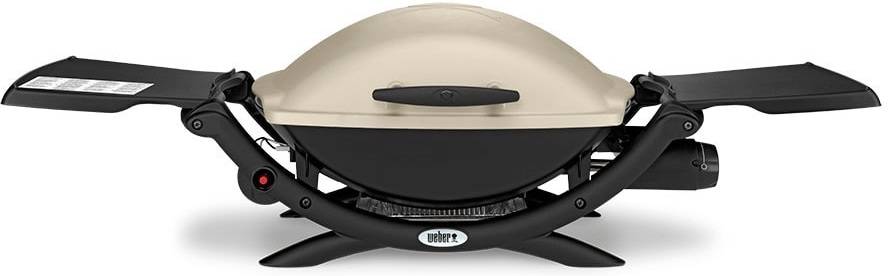 Barbacoa a Gas WEBER Q2000 Titanium (Negro - Aluminio - 66x130x59 cm)