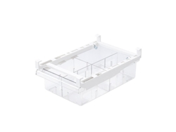 Organizador Transparente Para Frigorífico - Cajón Extra En El Frigorífico - Transparente Con Separador - Ajustable