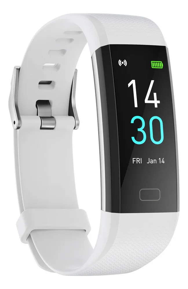 Reloj inteligente que mide la presión arterial y la frecuencia cardíaca.