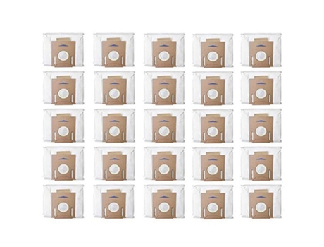 Paquete de 25 bolsas de polvo al vacío para Ecovacs Deebot Ozmo T8 Aivi T8 Max T8 Series T9 Series N8 Pro Plus N8 Pro Robot aspirador