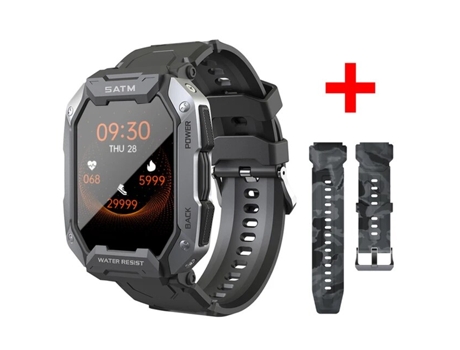 Reloj inteligente militar resistente al agua 5ATM IP69K para hombre, reloj inteligente profesional HD de 1,71 pulgadas para exteriores, relojes de ...