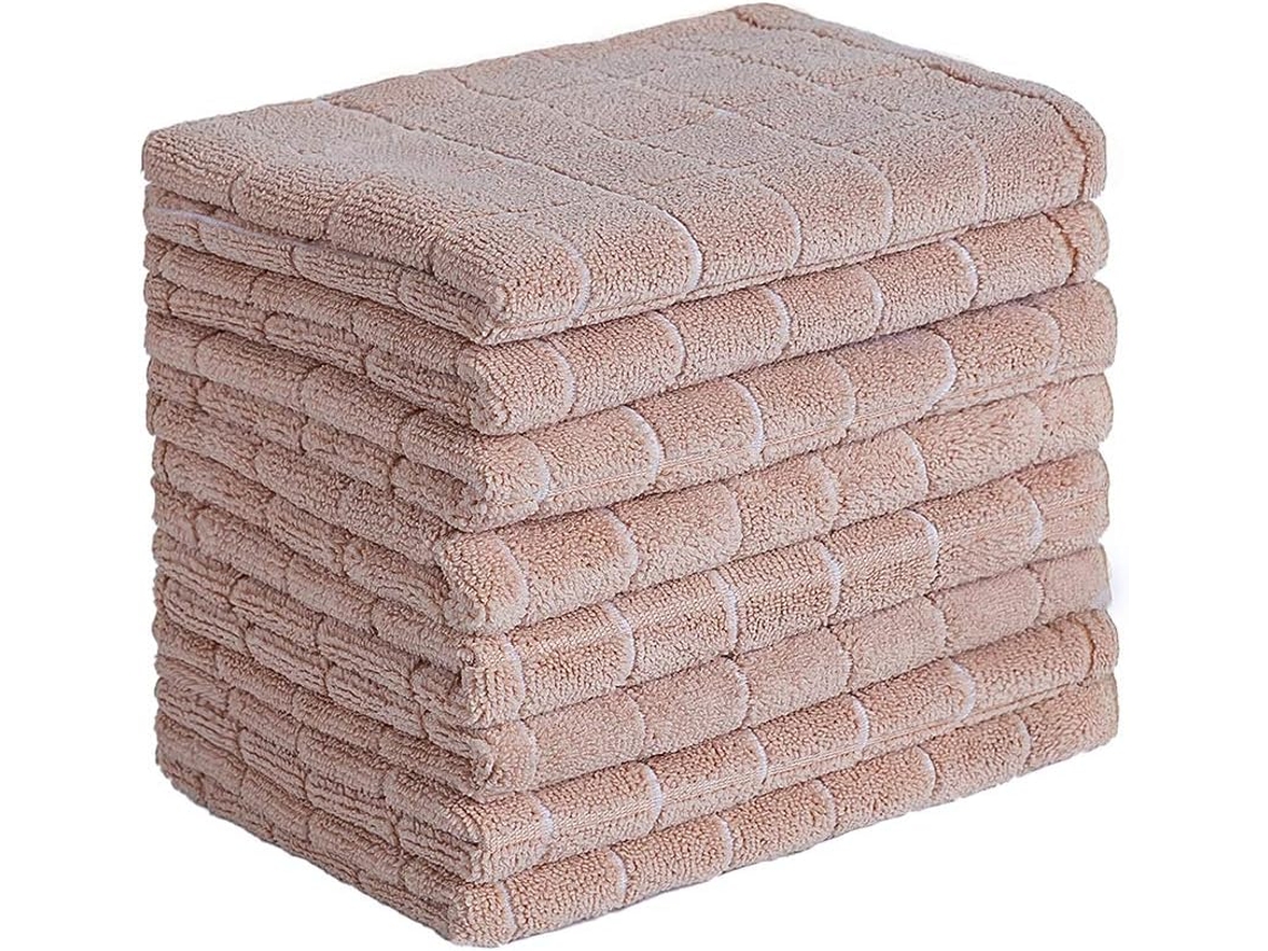 Paños De Cocina De Microfibra Toallas De Cocina Suaves, Súper Absorbentes Y Sin Pelusa, Paquete De 8, 26 X 18 Pulgadas