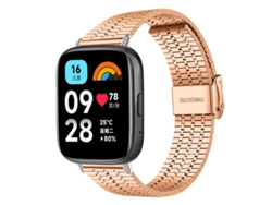Pulsera para Redmi Watch 3 Active / Lite - Acero inoxidable - Hebilla de siete cuentas