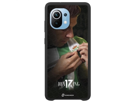 Funda Móvil Global Oficial Real Betis Fc para Xiaomi Mi 11 Global PHONECASES3D Piel Sintética Negro