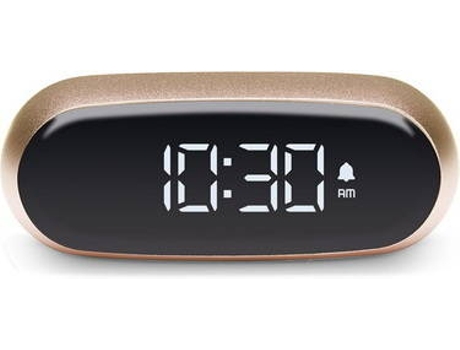 Reloj Despertador LEXON Minut (Digital - Dorado)
