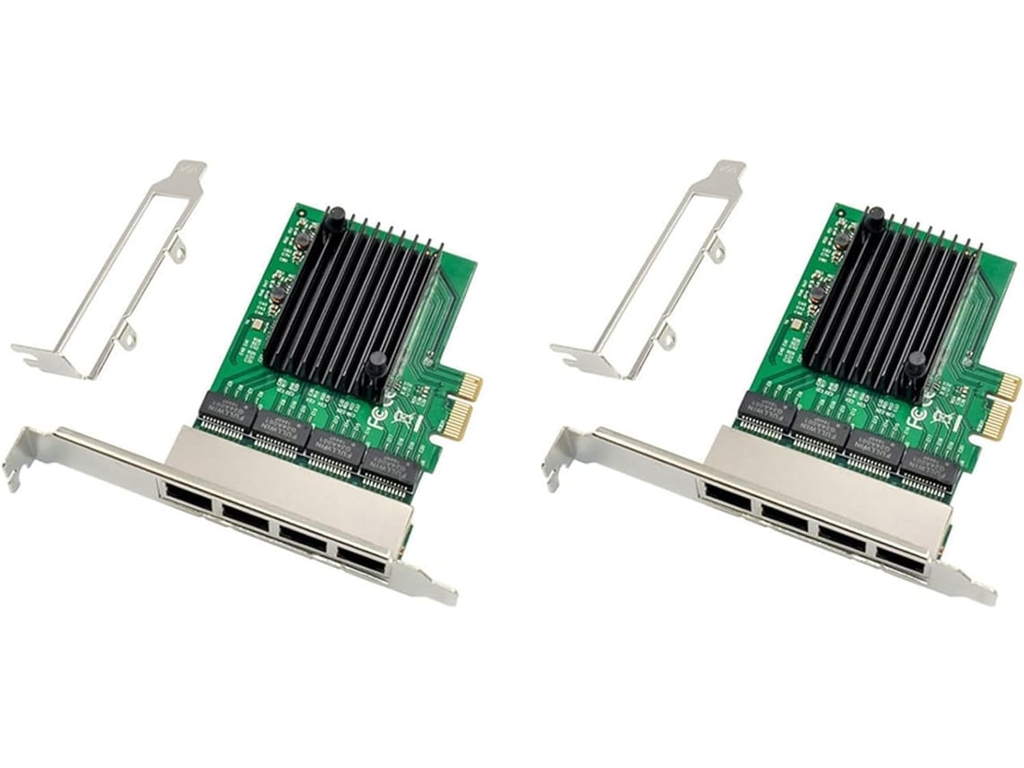 Adaptador De Servidor Ethernet Rj-45 De 2 Puertos Y 4 Puertos, Tarjeta De Red Gigabit Con Interfaz Pci-e X1