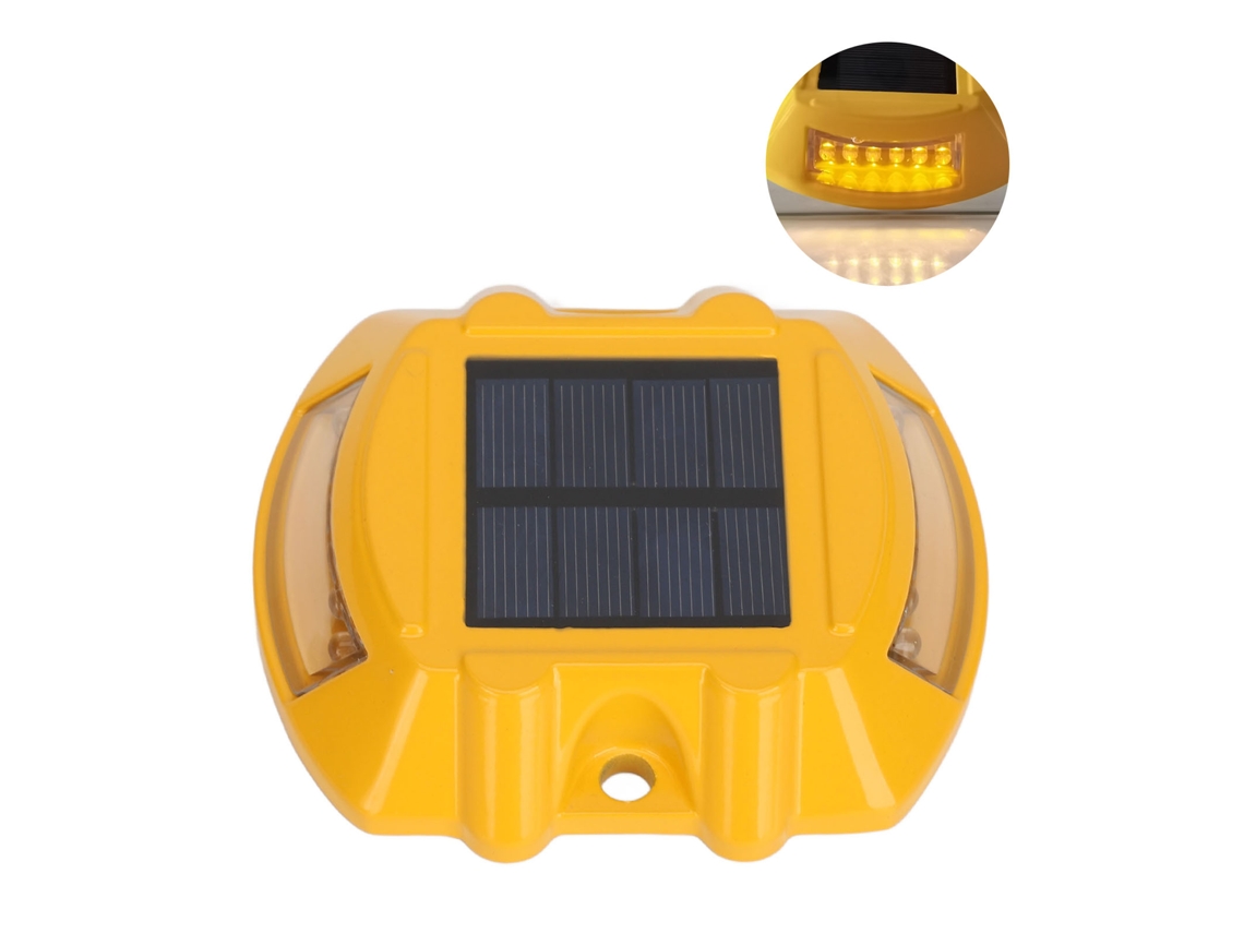 Luces Solares Para Muelles Ip68, Aluminio Fundido, Led, Sensor Automático, 6v 1.8w, Iluminación Amarilla, Jardín Y Patio.