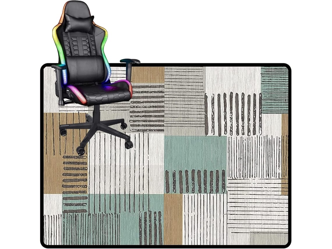 Tapete Cadeira Gamer Protetor Piso Escritório Antiderrapante Madeira Escritório, Computador Pisos
