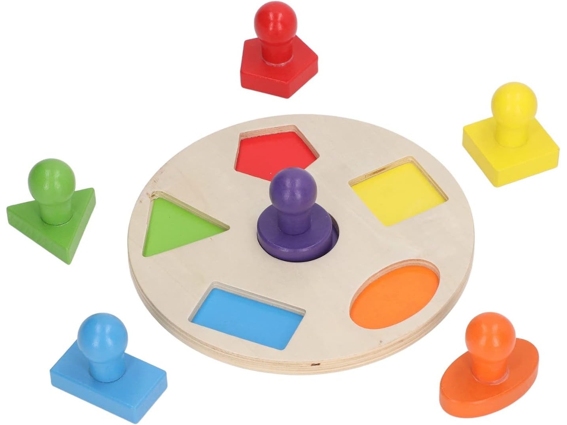 Rompecabezas Educativo De Madera Para Niños, Juguete Colorido De Aprendizaje Temprano Para El Desarrollo