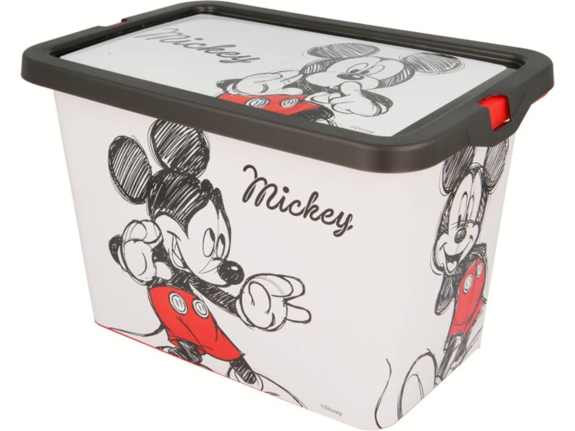 Caja de Almacenamiento MICKEY MOUSE 65950 Blanco (18 x 28 x 19 cm)