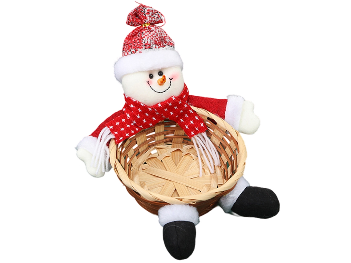 Cesta de dulces navideños, almacenamiento para fiestas navideñas TRUYUETY