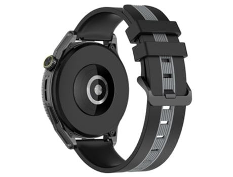Correa de Silicona ancho 20mm bicolor para Huawei Watch GT 3 42mm/Watch GT - negro/gris