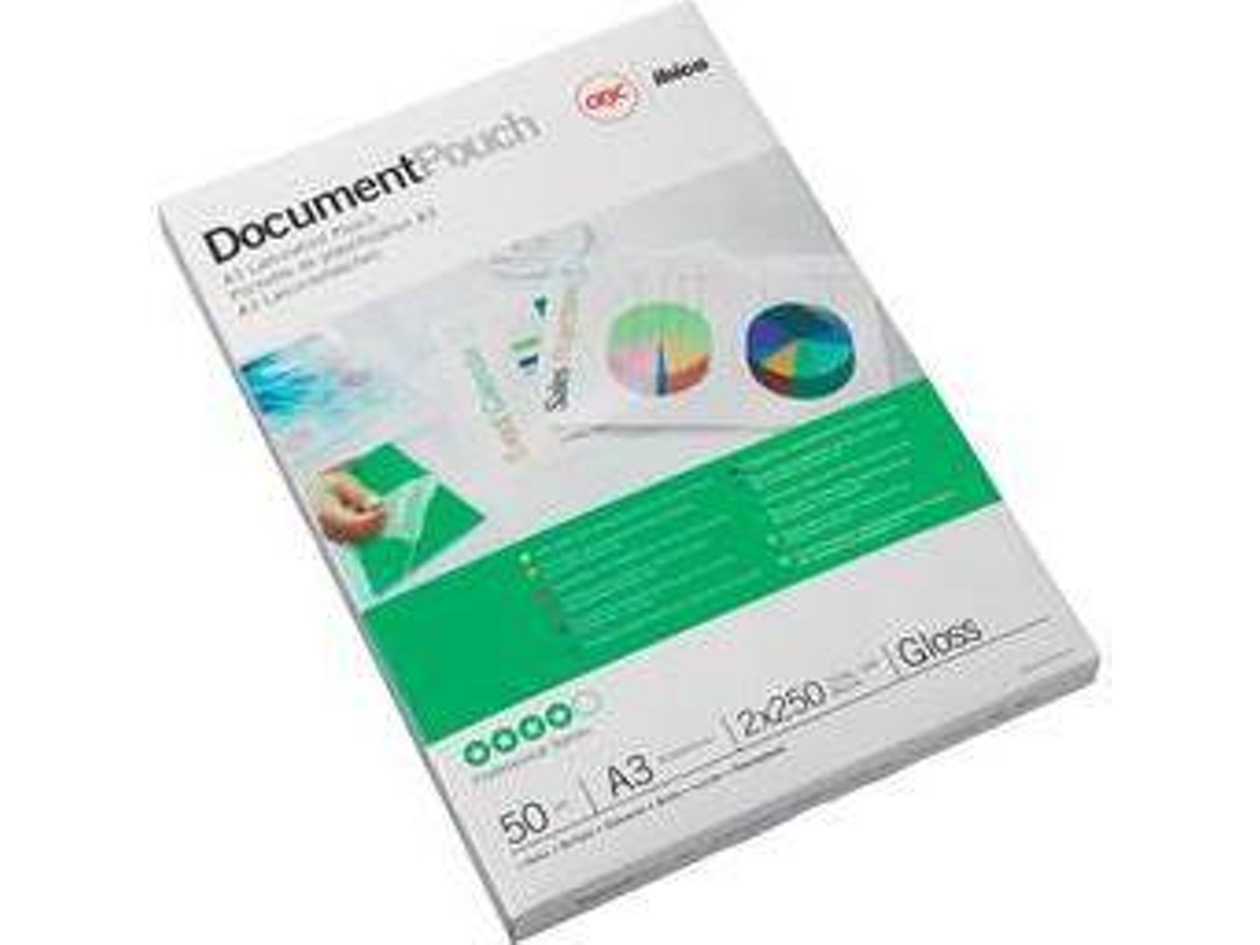 Fundas de Plastificar GBC Document Pouch 2x250mic (50 un - A3)
