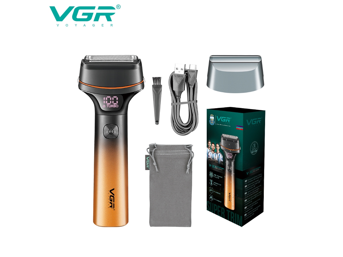 Afeitadora Corporal Eléctrica Lavable Con Agua Y Pantalla Digital, De Calidad Profesional.