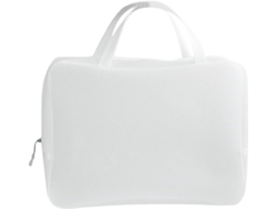 Neceser De Maquillaje Blanco Impermeable De Eva Para Mujer Con Malla Y Cremallera.