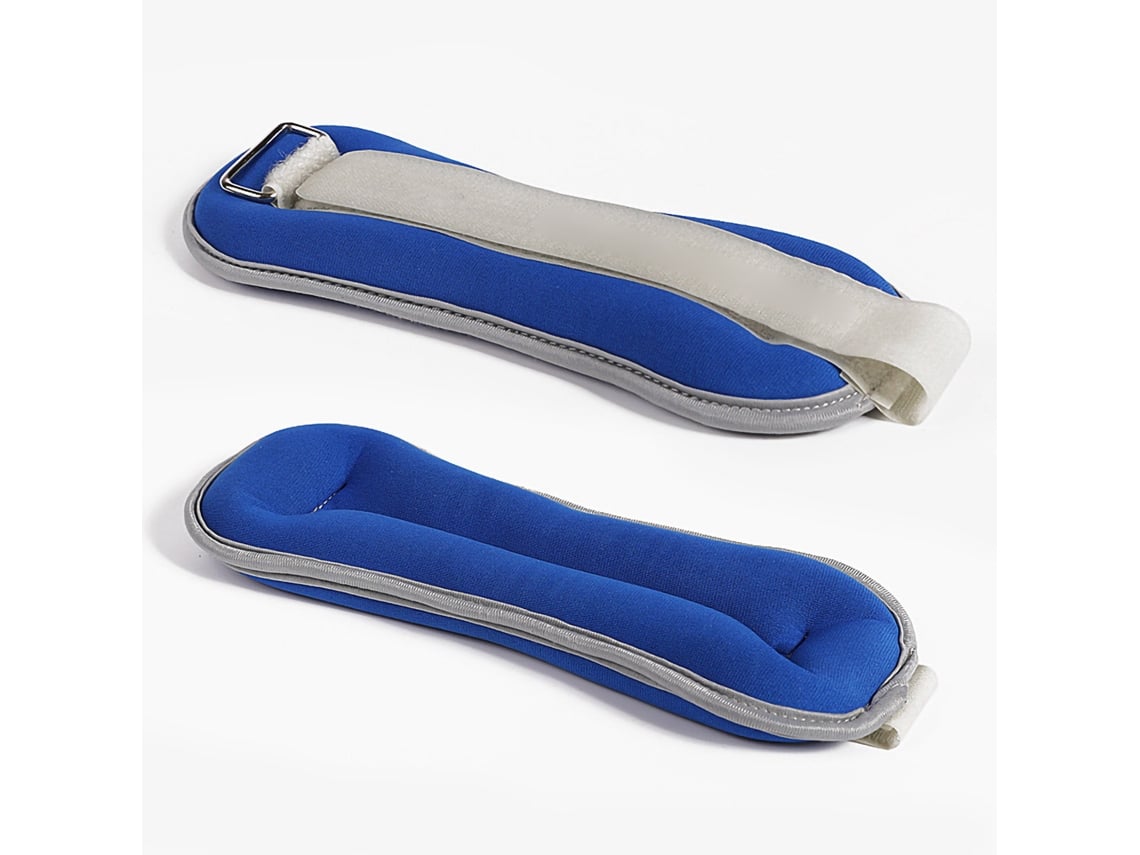 2026rebe-2pcs Peso De Muñeca Y Tobillo Entrenamiento De Fuerza Brazalete Invisible Para Correr Gimnasia Azul 1kg/35.3oz