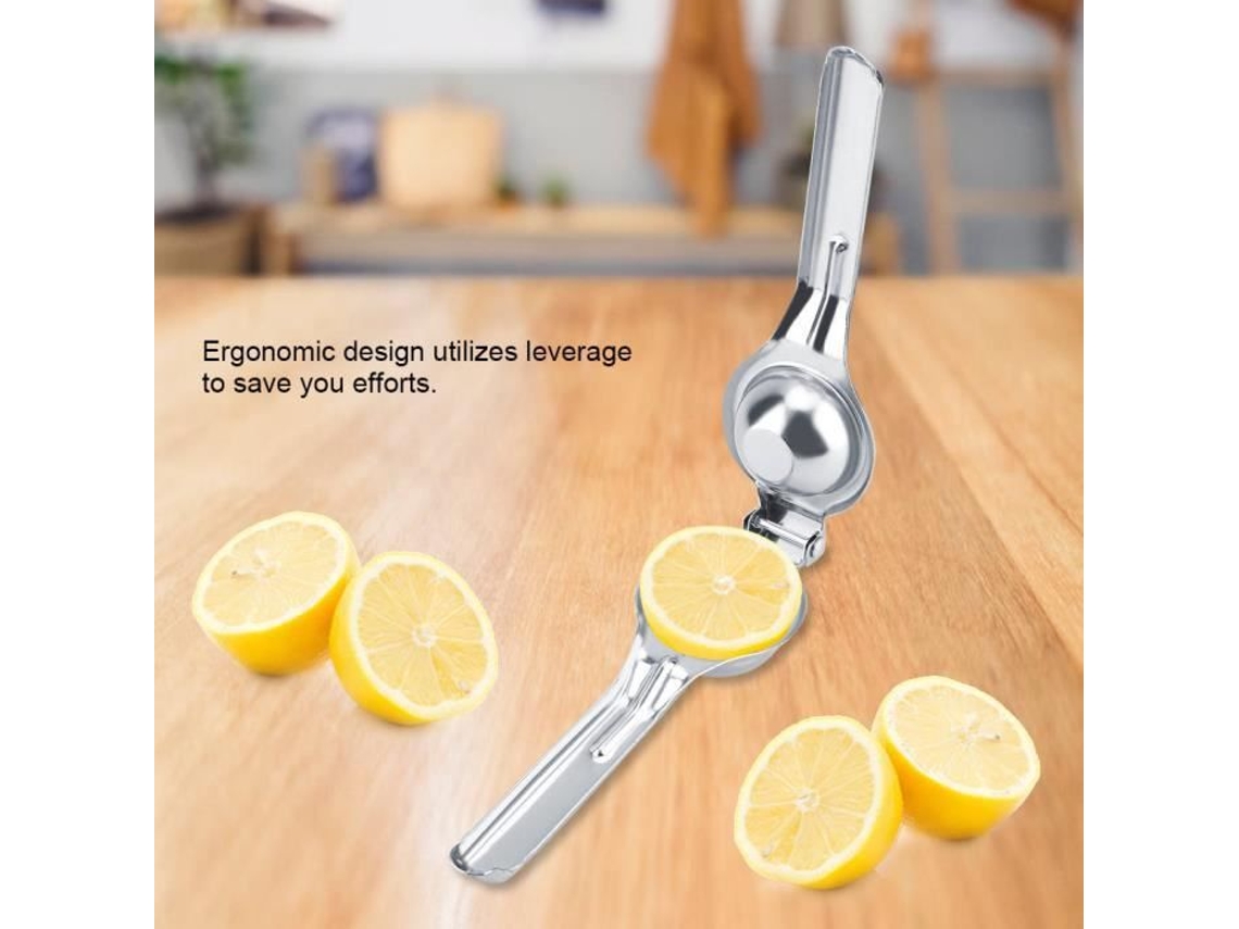 Exprimidor de limón duradero que nunca se oxida Exprimidor de limón Material de acero inoxidable 2 6 x 7 Exprimidor de limón manual de 9 pulgadas con HURRISE