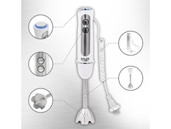 Adler Ad 4625W Varita mágica 1500 W Plata Blanco