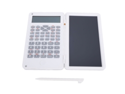 Calculadora Científica De Mesa Com Tela Lcd De 6 Polegadas E Bloco De Anotações Dobrável Branca Para Casa Escola Escritório