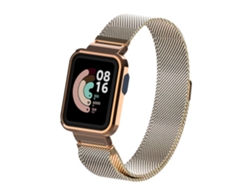 Correa Smartwatch para Xiaomi Mi Watch Lite / Redmi Watch 1 Pulsera de Metal Magnética Milanesa en Oro Rosa YUYSAN