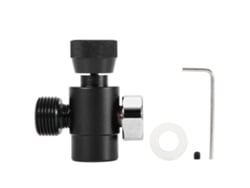 Adaptador De Recarga De Co2 Con Medidor Para Tanque De Cilindro Sodastream, Negro