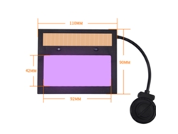 Máscara De Soldadura Con Aclareo Automático Cargada Por Solar, Visor Lcd Grande, Montada En Cabeza Para Soldadura, Esmerilado Y Corte