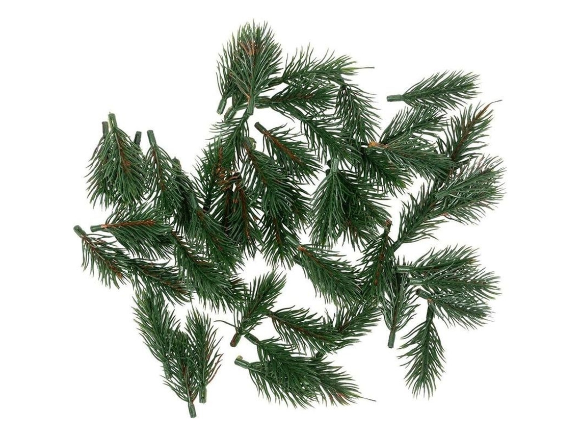 55 Ramas De Pino Artificiales, Verdes, 8 Cm, Decoración Para Corona De Adviento, Material De Polietileno.