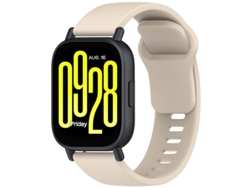 Correa de silicona para Redmi Watch 5 Active, ideal para relojes deportivos. Yunzii blanco marfil.