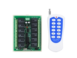 Relé De Control Remoto Inalámbrico 12 Canales Con Placa De Circuito Impreso 12v