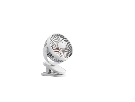 Ventilador Recargable WEIMAI Portátil USB con Mini Clip Blanco