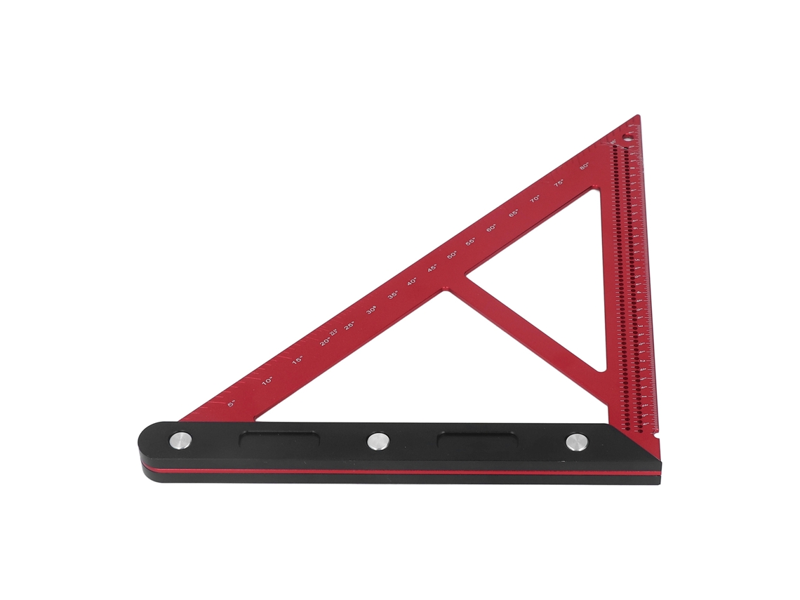 Regla Triangular De Aleación De Aluminio Para Carpintería Con Escala Clara - Herramienta De Dibujo De Precisión