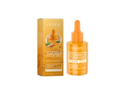 Aceite iluminador con vitamina C y cúrcuma para una piel radiante.