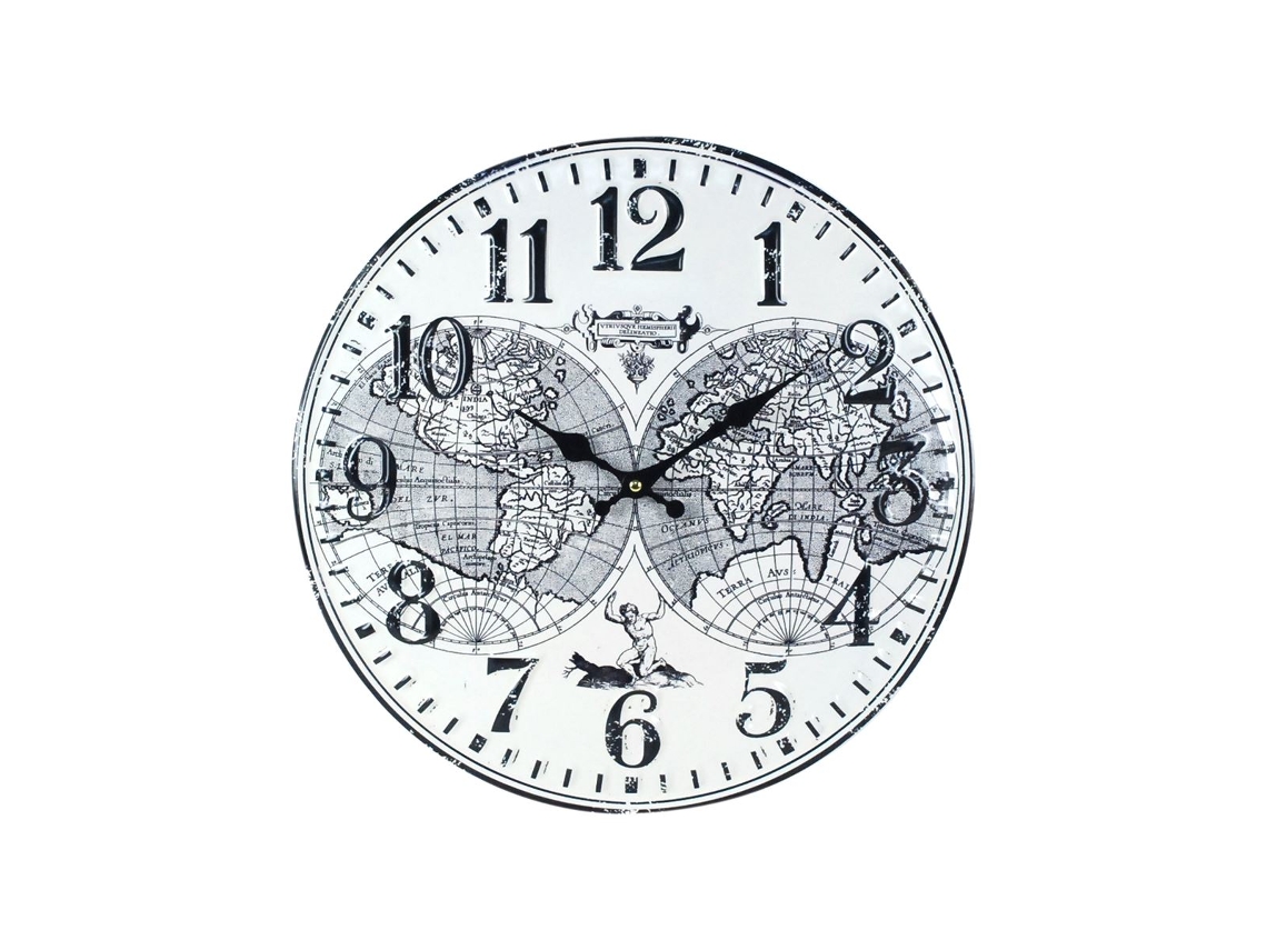 Reloj Pared 40Cm. Adorno Pared Relojes Colección World Map Signes Grimalt BY SIGRIS
