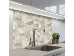 Salpicaderos De Cocina Mosaico - Piedras - Beige 100x80 Cm