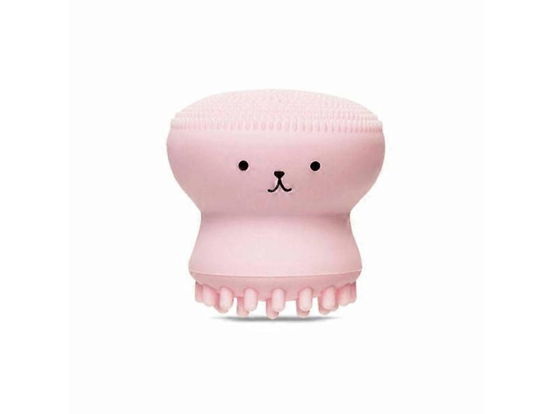 Cepillo de silicona con forma de medusa | Esponja y cepillo todo en uno para limpieza profunda: exfoliación, masaje y limpieza. Cepillo suave Rosewell