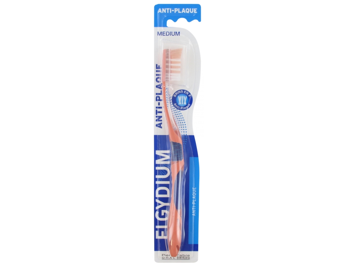 Cepillo de Dientes Antiplaca Medio Color: Naranja ELGYDIUM