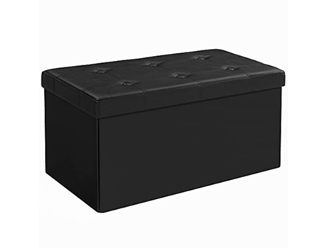 Otomana de almacenamiento de piel sintética duradera con compartimento oculto PRICENET