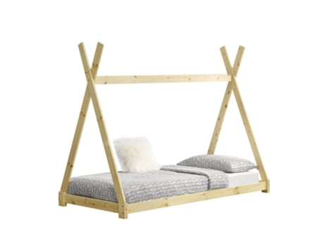 Estructura de Cama Infantil [EN.CASA] (Beige - Madera - 90x200 cm)