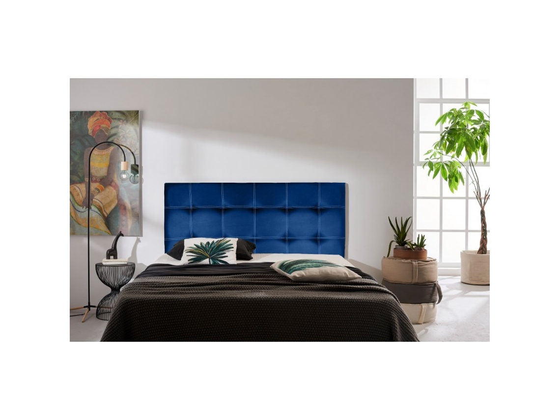 CABECERO IRIS POLIPIEL AZUL 100