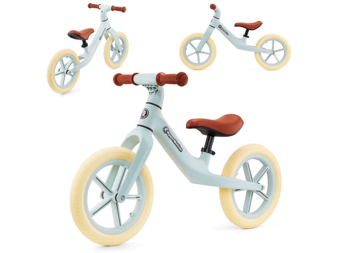 Bicicleta De Equilibrio Infantil Hypermotion Marcelo Verde, Ligera 1,75 Kg, Ruedas Pu 12'' Estilo Retro