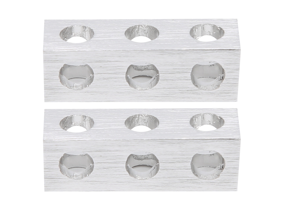 2 Peças Pilar Quadrado 3 Buracos 3106-0003-0024 8x8x24mm Acessório De Robótica
