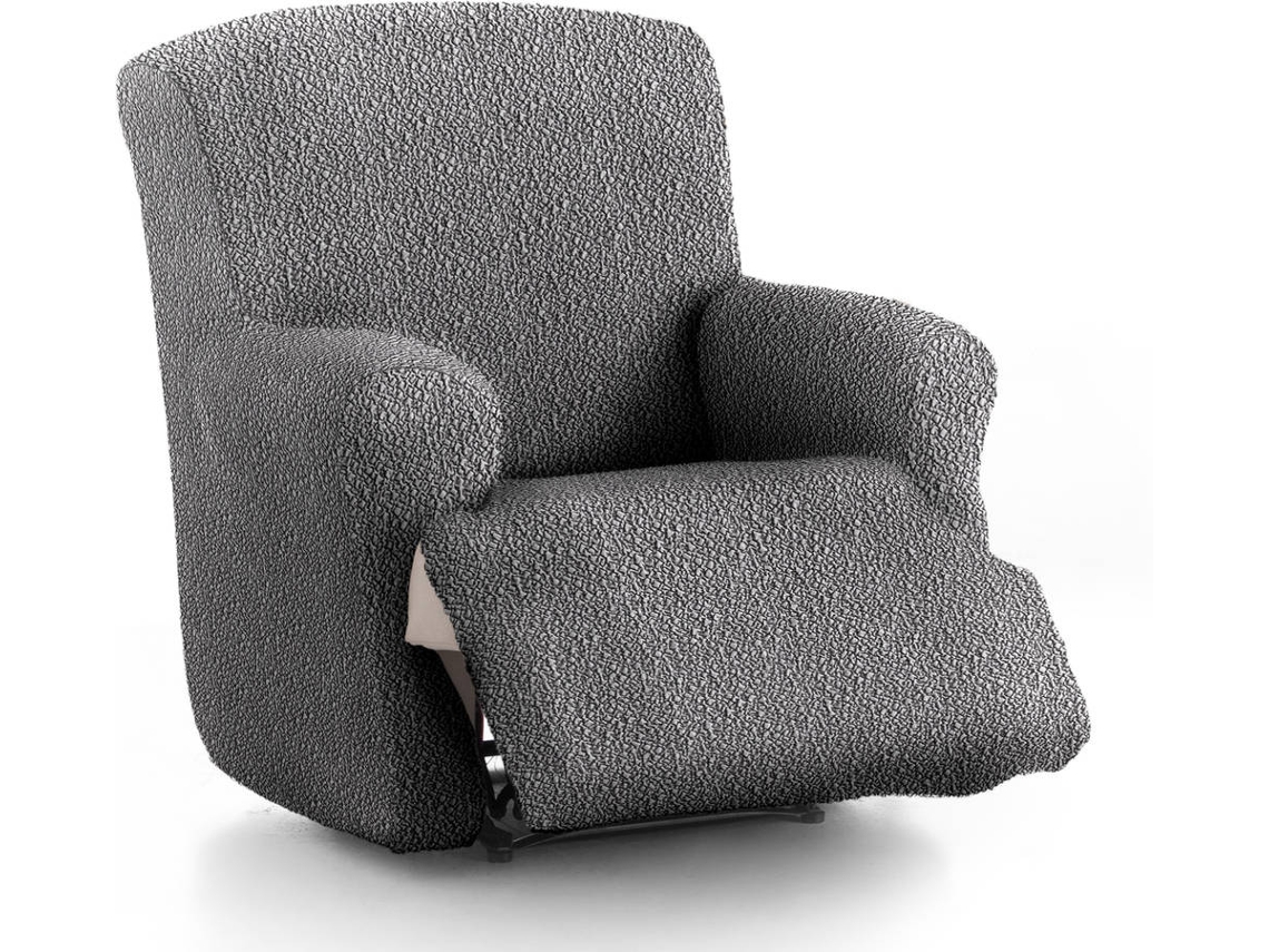 Funda Multielástica para Sillón Relax Extra MILICA Tejido Adaptable Spongy Gris Oscuro