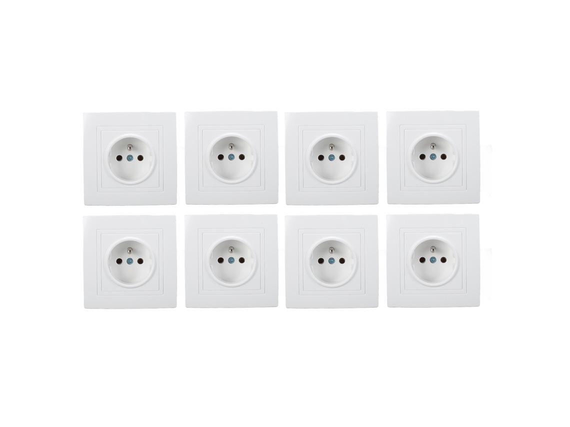 8 Enchufes De Pared Empotrables De 16 A, Estándar Francés, Para El Hogar, La Oficina Y El Hotel.