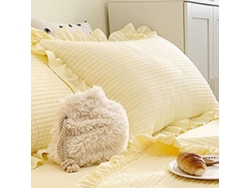 2026-funda De Almohada De Algodón De Color Sólido Con Bordado Tencel, Elegante Y Refrescante Para Verano