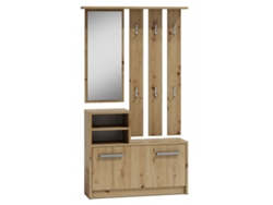 Recibidor TOP E SHOP GAR ARTISAN Laminado Plástico Plateado Roble