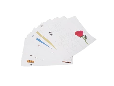 Plantillas de Papel para Pluma 3D HURRISE Papel de Dibujo para Impresora 3D Impresora de Plantillas para Computadora de 50 Hojas