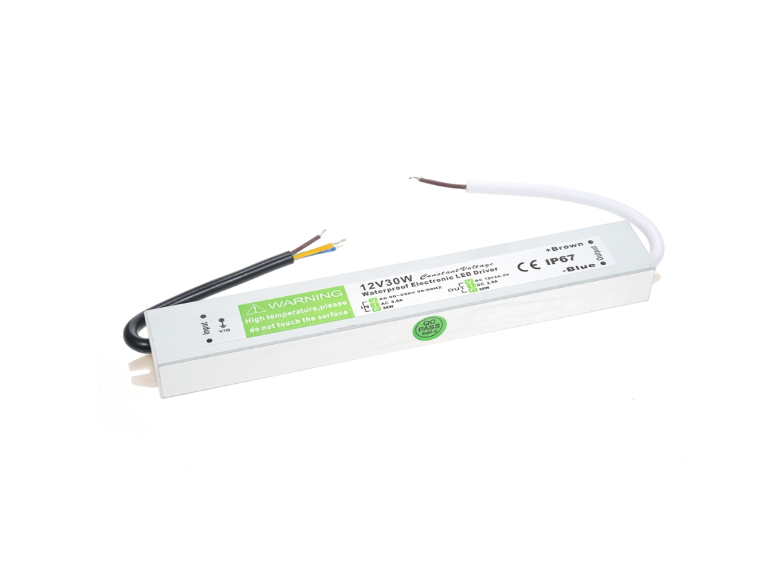 2026-driver Led Impermeable Ip67 Fuente De Alimentación Transformador Ac 90-250v A Dc 12v 30w Para Tiras Led Exteriores Carteles Luz