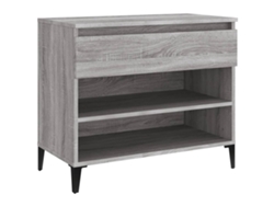 Maison Exclusive - Mueble Zapatero Madera Contrachapada Gris Sonoma 70x36x60 Cm